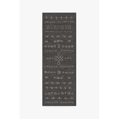 Astrid Soft Black Rug - 75 x 215 cm - All-In-One Rug
