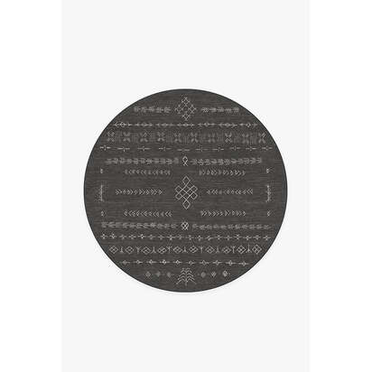 Astrid Soft Black Rug - 185 Round cm - All-In-One Rug