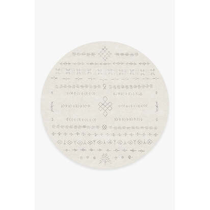 Astrid Off White Rug - 245 Round cm - All-In-One Rug