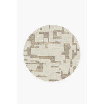 Holme Ivory & Natural Rug - 185 Round cm - All-In-One Rug