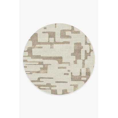 Holme Ivory & Natural Rug - 245 Round cm - All-In-One Rug