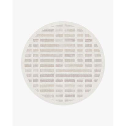 Laine Ivory & Natural Rug - 245 Round cm - All-In-One Rug