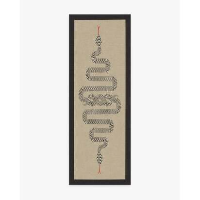 Venom Neutral Rug by Jonathan Adler - 75 x 215 cm - All-In-One Rug