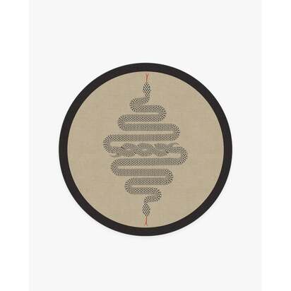 Venom Neutral Rug by Jonathan Adler - 185 Round cm - All-In-One Rug