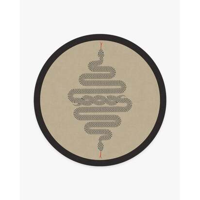 Venom Neutral Rug by Jonathan Adler - 245 Round cm - All-In-One Rug