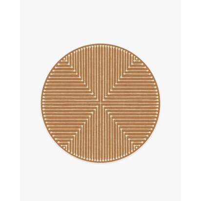 Inkdrop Copper Rug by Jonathan Adler - 185 Round cm - All-In-One Rug