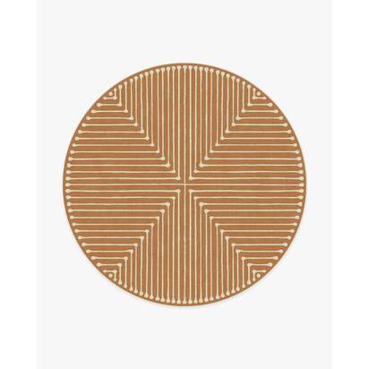 Inkdrop Copper Rug by Jonathan Adler - 245 Round cm - All-In-One Rug