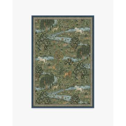Owl & Willow Green Rug by Morris & Co. - 120 x 185 cm - All-In-One Rug