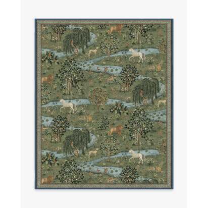 Owl & Willow Green Rug by Morris & Co. - 245 x 305 cm - All-In-One Rug
