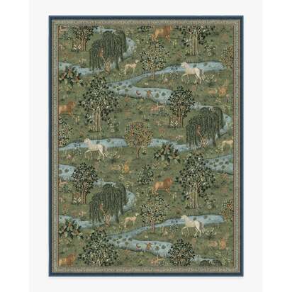 Owl & Willow Green Rug by Morris & Co. - 275 x 365 cm - All-In-One Rug