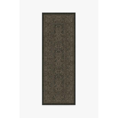 Bluebell Soft Black Rug by Morris & Co. - 75 x 215 cm - All-In-One Rug