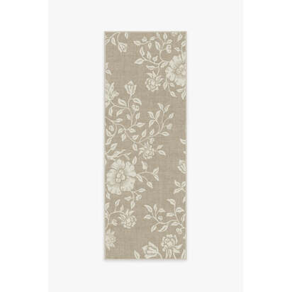 Mallow Flower Natural Stone Rug by Morris & Co. - 75 x 215 cm - All-In-One Rug