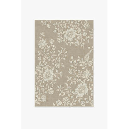 Mallow Flower Natural Stone Rug by Morris & Co. - 120 x 185 cm - All-In-One Rug