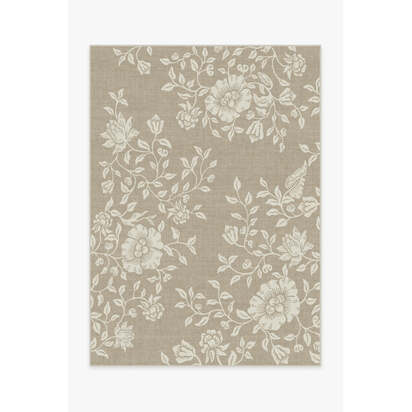 Mallow Flower Natural Stone Rug by Morris & Co. - 150 x 215 cm - All-In-One Rug