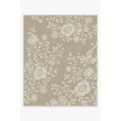 Mallow Flower Natural Stone Rug by Morris & Co. - 245 x 305 cm - All-In-One Rug