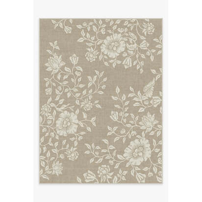 Mallow Flower Natural Stone Rug by Morris & Co. - 275 x 365 cm - All-In-One Rug