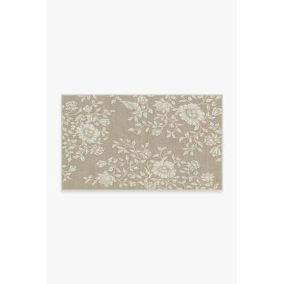 Mallow Flower Natural Stone Rug by Morris & Co. - 275 x 365 cm - All-In-One Rug