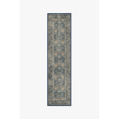 Honeysuckle & Tulip Indigo Rug by Morris & Co. - 75 x 305 cm - All-In-One Rug
