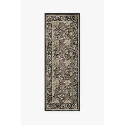 Honeysuckle & Tulip Dark Wood Rug by Morris & Co. - 75 x 215 cm - All-In-One Rug