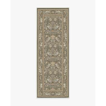 Strawberry Thief Stone Gold Rug by Morris & Co. - 75 x 215 cm - All-In-One Rug