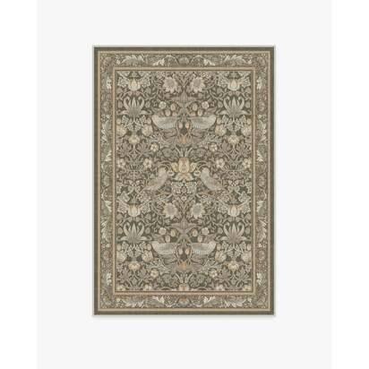 Strawberry Thief Stone Gold Rug by Morris & Co. - 120 x 185 cm - All-In-One Rug