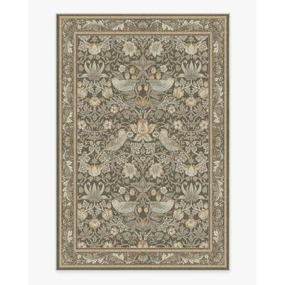Strawberry Thief Stone Gold Rug by Morris & Co. - 200 x 290 cm - All-In-One Rug