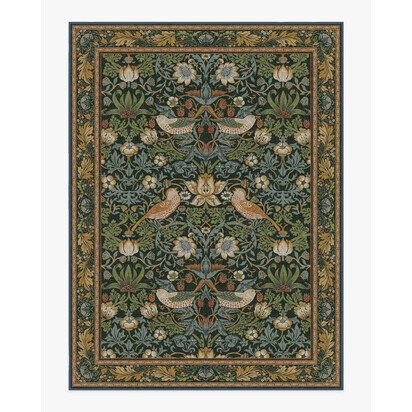 Strawberry Thief Indigo Rug by Morris & Co. - 275 x 365 cm - All-In-One Rug