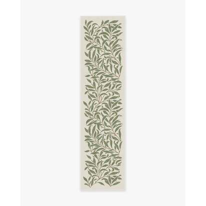 Pure Willow Boughs Green Rug by Morris & Co. - 75 x 305 cm - All-In-One Rug