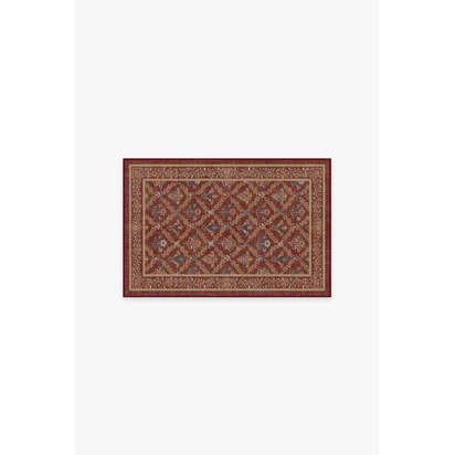 Bellflowers Amber Red Rug by Morris & Co. - 60 x 90 cm - All-In-One Rug