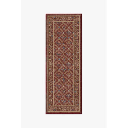Bellflowers Amber Red Rug by Morris & Co. - 75 x 215 cm - All-In-One Rug