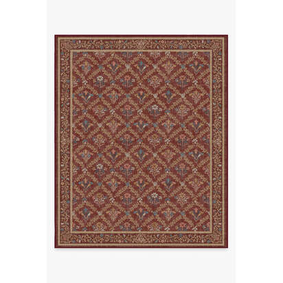 Bellflowers Amber Red Rug by Morris & Co. - 245 x 305 cm - All-In-One Rug
