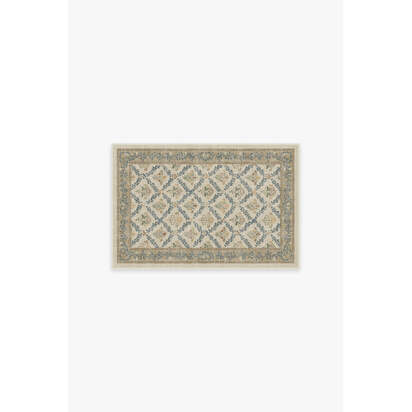 Bellflowers Ivory & Gold Rug by Morris & Co. - 60 x 90 cm - All-In-One Rug