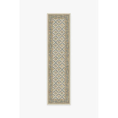 Bellflowers Ivory & Gold Rug by Morris & Co. - 75 x 305 cm - All-In-One Rug