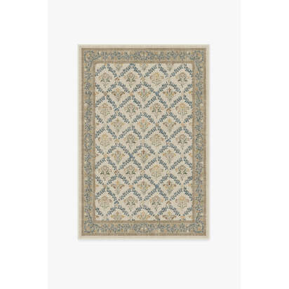 Bellflowers Ivory & Gold Rug by Morris & Co. - 120 x 185 cm - All-In-One Rug