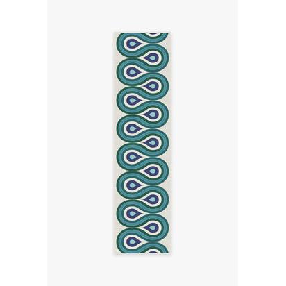Milano Peacock Rug by Jonathan Adler - 75 x 215 cm - All-In-One Rug