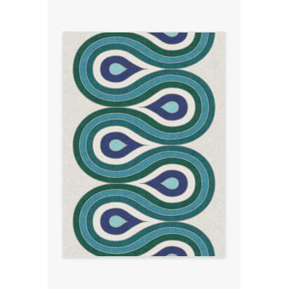 Milano Peacock Rug by Jonathan Adler - 150 x 215 cm - All-In-One Rug