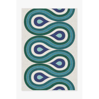 Milano Peacock Rug by Jonathan Adler - 185 x 275 cm - All-In-One Rug