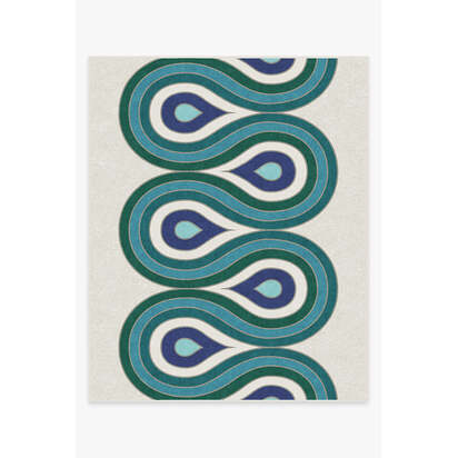 Milano Peacock Rug by Jonathan Adler - 245 x 305 cm - All-In-One Rug