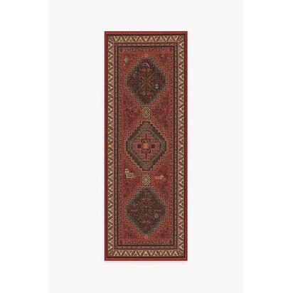 Zareen Scarlet Red Rug - 75 x 215 cm - All-In-One Rug