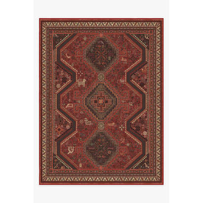 Zareen Scarlet Red Rug - 275 x 365 cm - All-In-One Rug