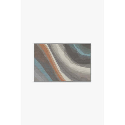 Watercolour Waves Sandstone Rug - 60 x 90 cm - All-In-One Rug