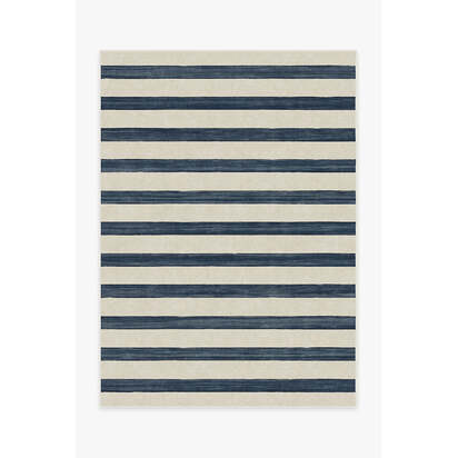 Sumi Sailor Stripe Navy Rug - 150 x 215 cm - All-In-One Rug
