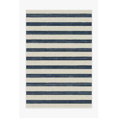 Sumi Sailor Stripe Navy Rug - 185 x 275 cm - All-In-One Rug