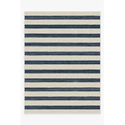Sumi Sailor Stripe Navy Rug - 275 x 365 cm - All-In-One Rug