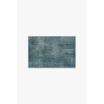 Sudaria Solid Teal Blue Rug - 60 x 90 cm - All-In-One Rug