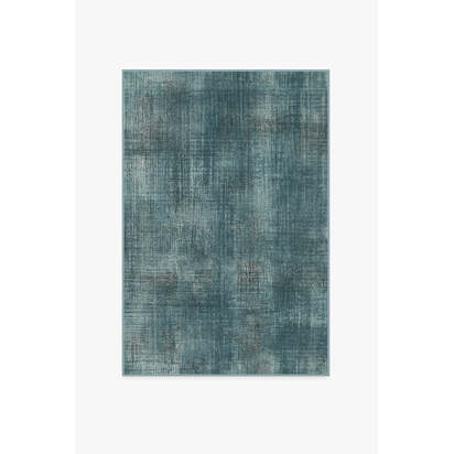 Sudaria Solid Teal Blue Rug - 120 x 185 cm - All-In-One Rug