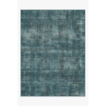 Sudaria Solid Teal Blue Rug - 275 x 365 cm - All-In-One Rug