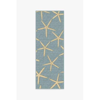 Starfish Pale Blue Rug - 75 x 215 cm - All-In-One Rug
