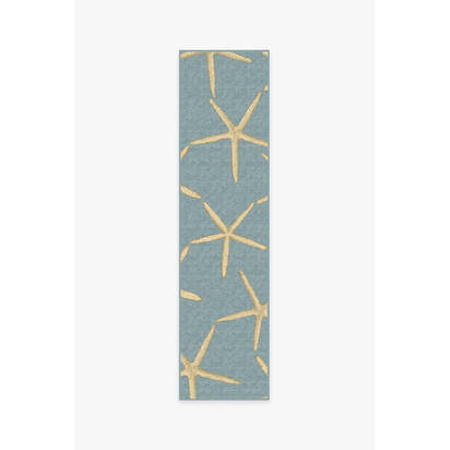 Starfish Pale Blue Rug - 75 x 305 cm - All-In-One Rug