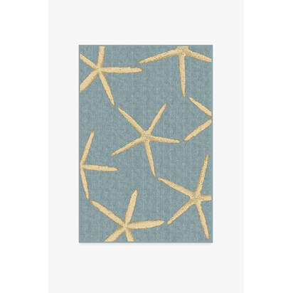 Starfish Pale Blue Rug - 120 x 185 cm - All-In-One Rug